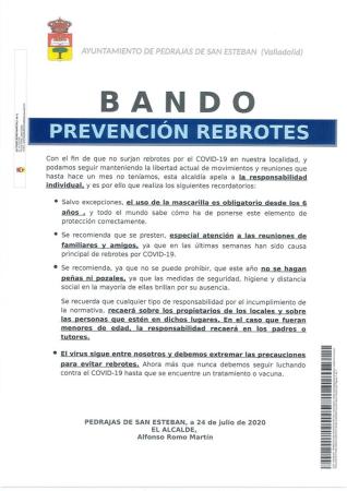 图像 BANDO - PREVECIÓN REBROTES